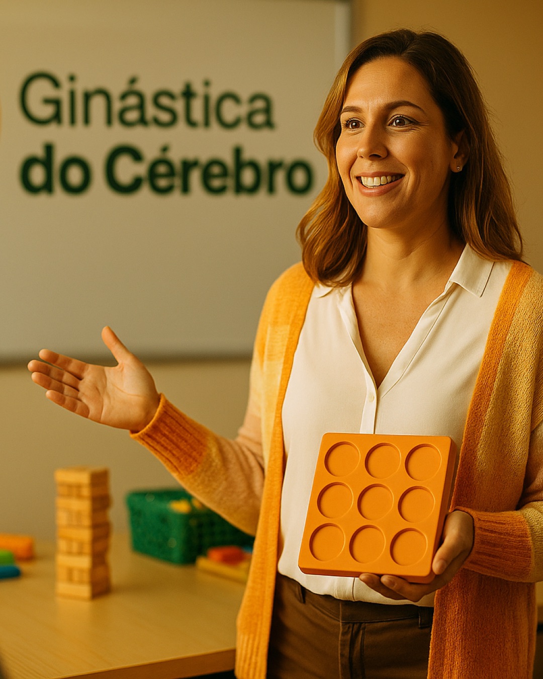 Brain Gym — child wearing the branded cap