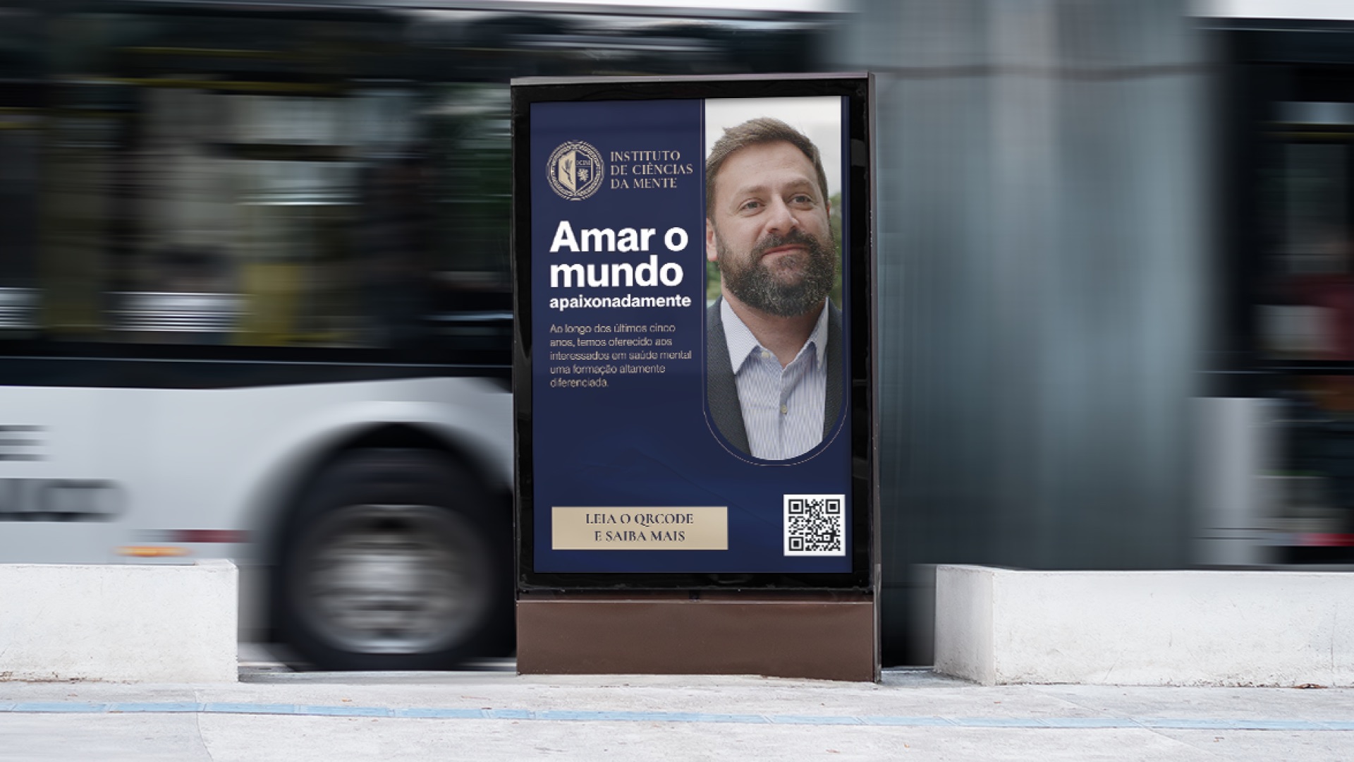 Institute CIM — bus-stop campaign