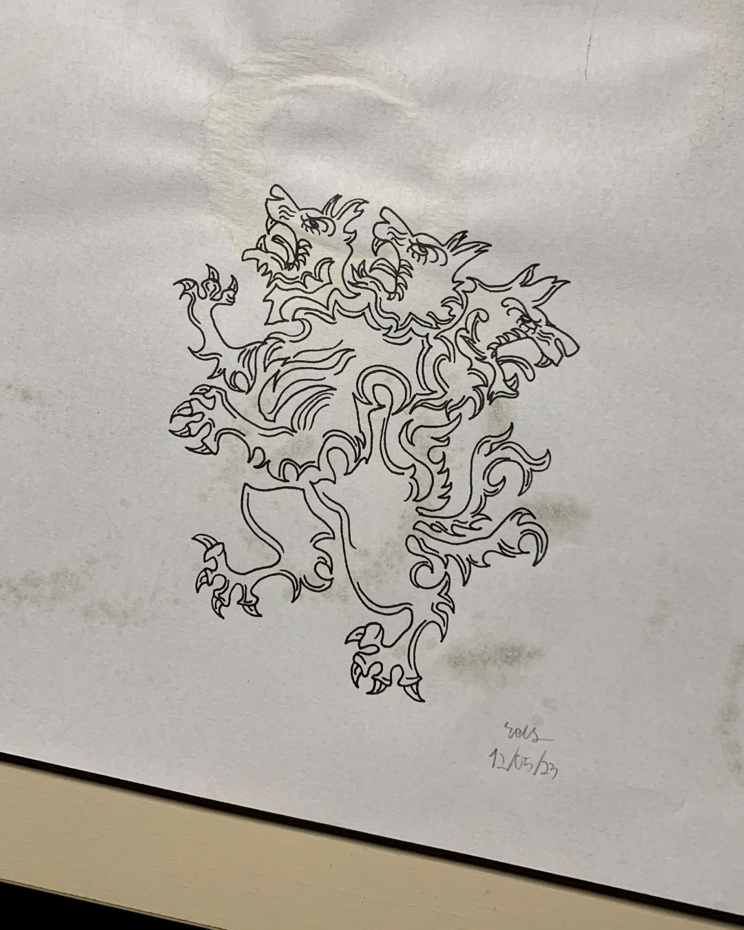 Institute CIM — hand-drawn lion sketch